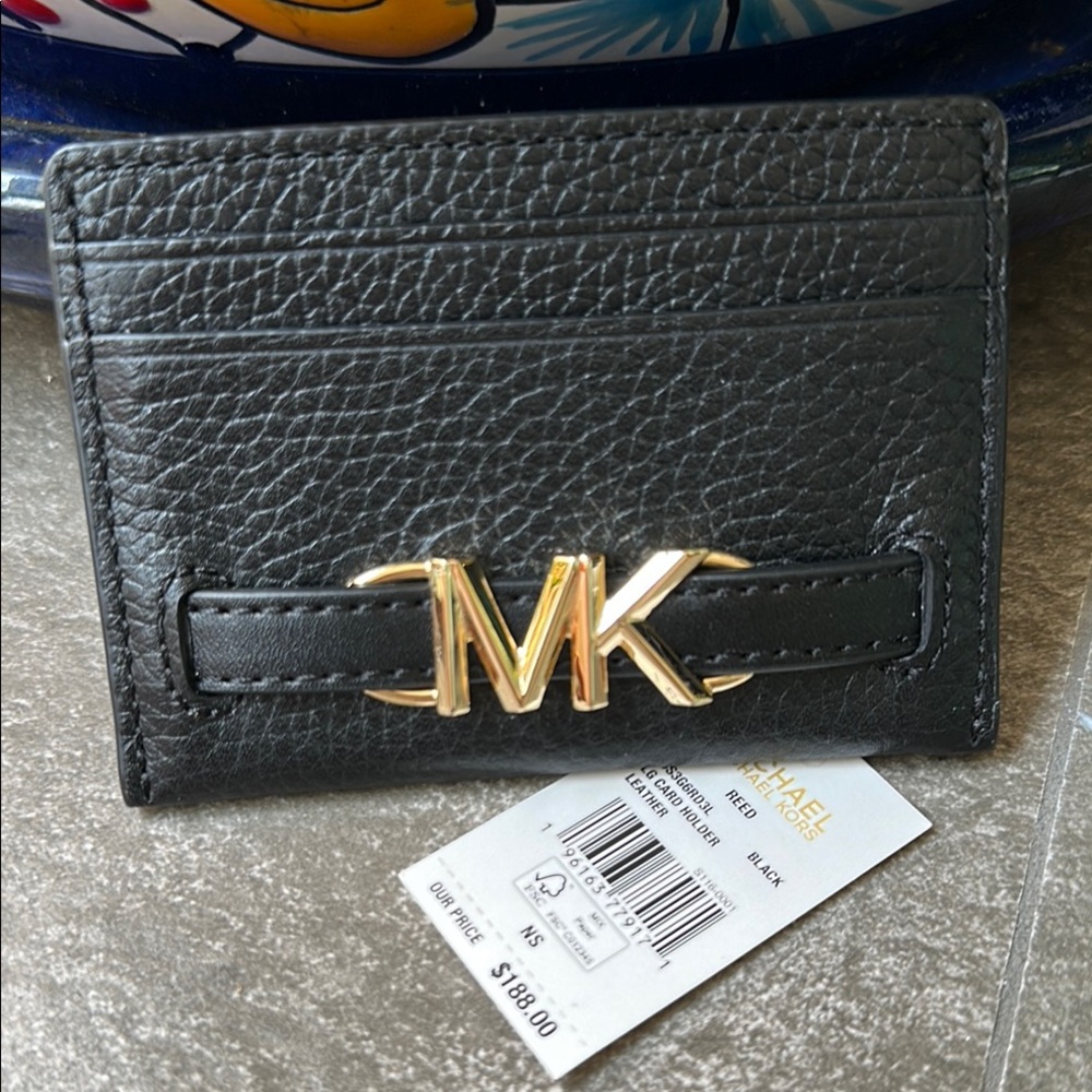 Michael Kors Black Card Holder NWT Unisex
